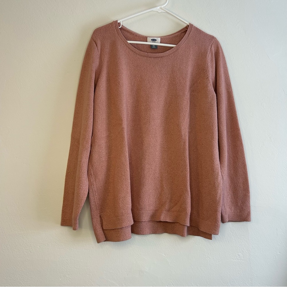 Old Navy Pink Crewneck Sweater Soft Knit